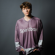 Spell Out Hockey Jersey Plum/Silver