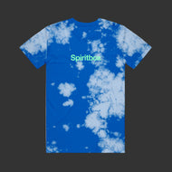 Bleach Bath Custom Royal/Light Blue Cloud Dye T-Shirt