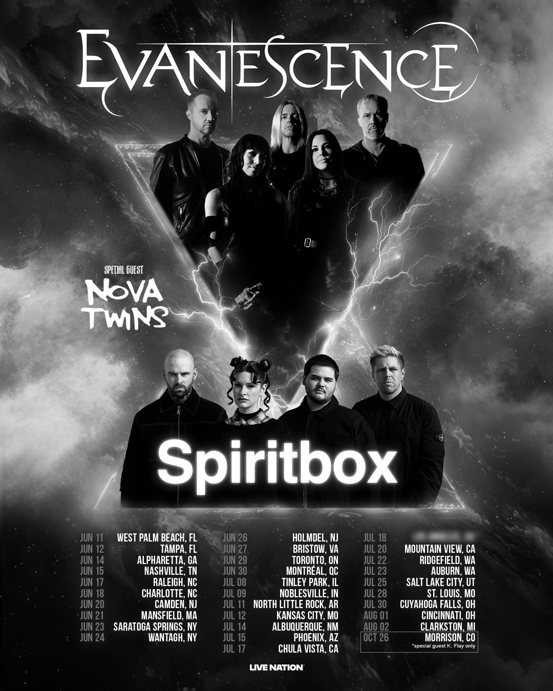 On tour with Evanescence this summer