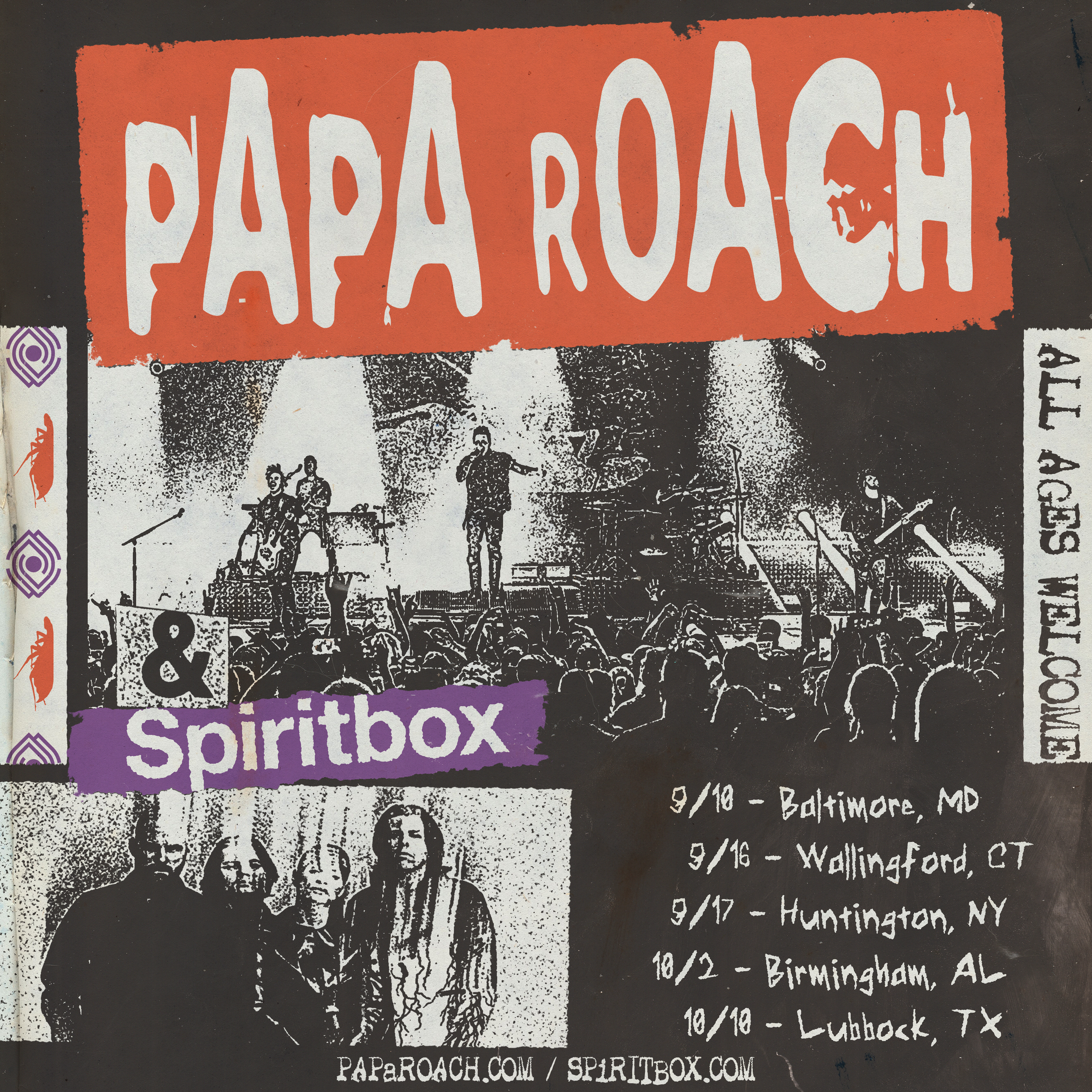Papa Roach + Spiritbox September Shows