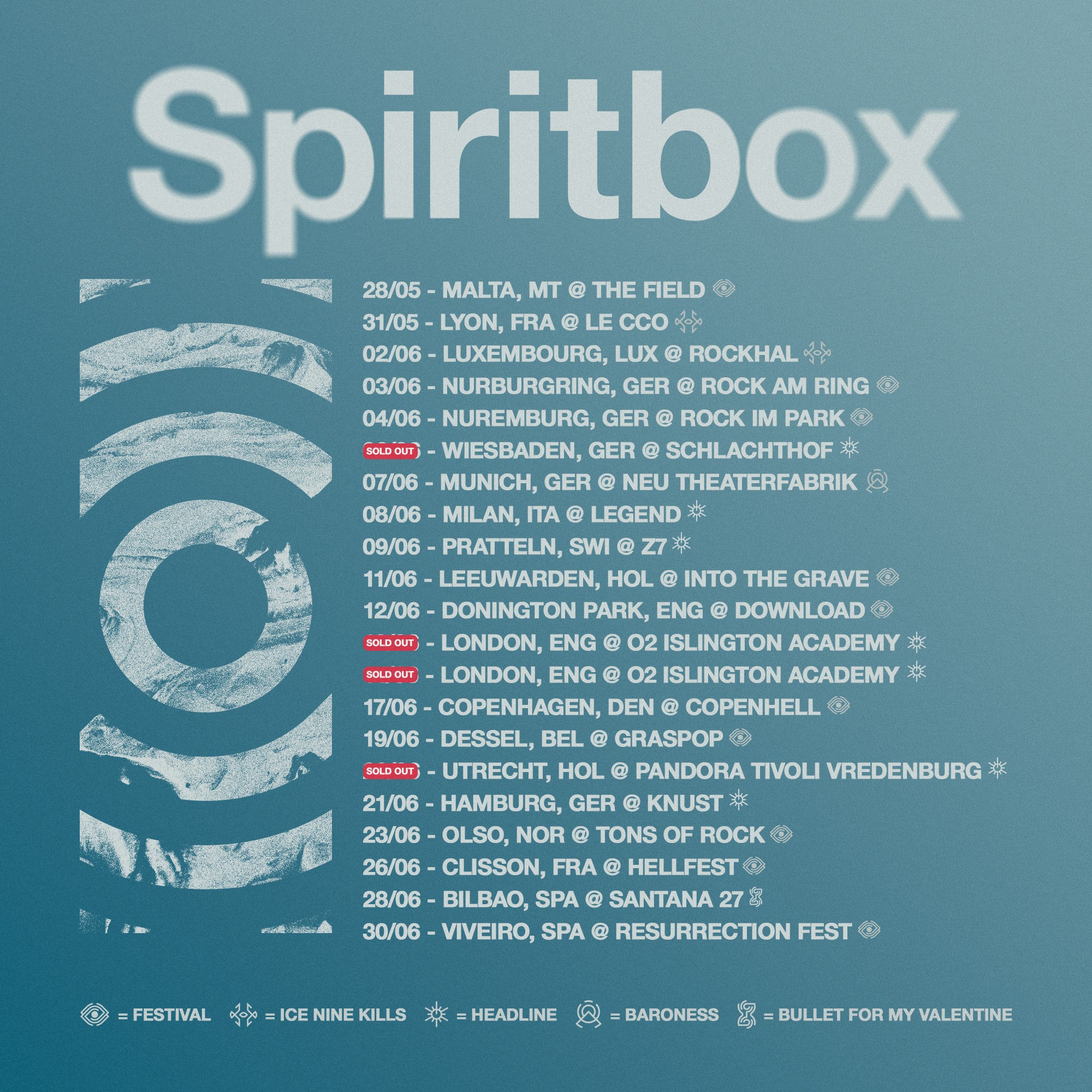 European Summer Tour Dates