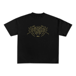 Burning Floral Black Tee