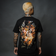 Burning Floral Black Tee