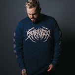 Death Metal Navy Mineral Wash Long Sleeve