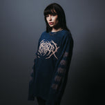 Death Metal Navy Mineral Wash Long Sleeve