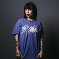 Death Metal Purple Rain Wash Tee