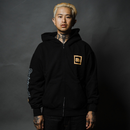 PERENNIAL BLACK ZIP HOODIE