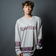 Spell Out Hockey Jersey Silver/Plum