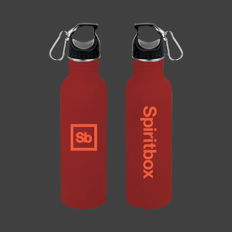 Logo Red Water Bottle